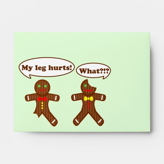 Gingerbread Humour Envelopes (Front)