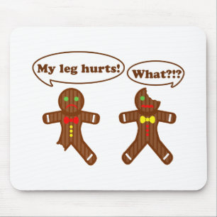 Gingerbread Humour Mouse Mat