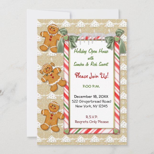 Gingerbread Invitation (Front)