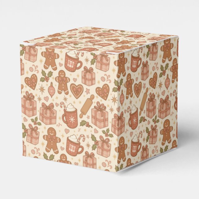 Gingerbread Joy Favour Box (Front Side)
