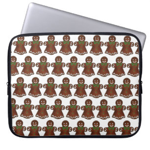 Gingerbread Lady Woman Christmas Holiday Cookie Laptop Sleeve