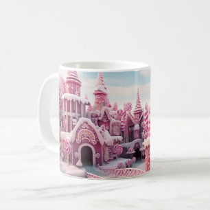 Gingerbread land city coffee mug