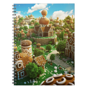 Gingerbread land notebook