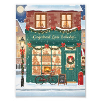 Gingerbread Lane Bakeshop Illustration Posters