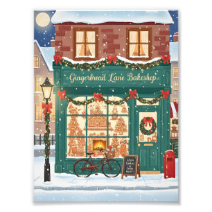 Gingerbread Lane Bakeshop Illustration Posters