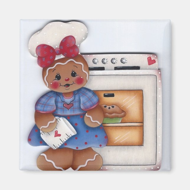 Gingerbread Lovin from the Oven Kitchen Magnet (Front)