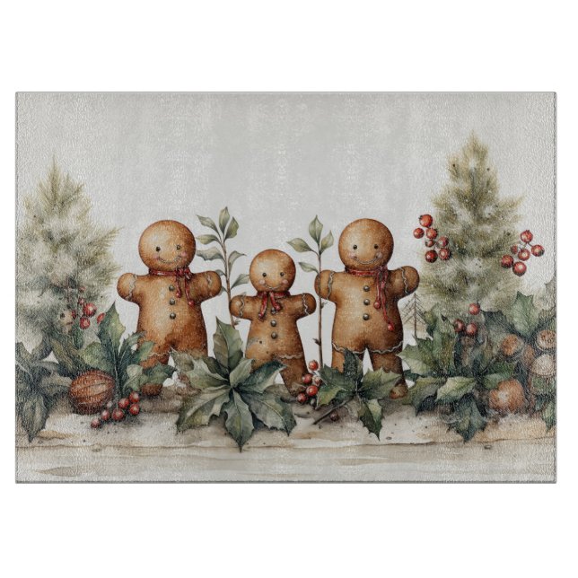 Gingerbread Man #15 Kitchen Cutting Board (Front)