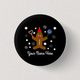 Gingerbread Man #2 Button