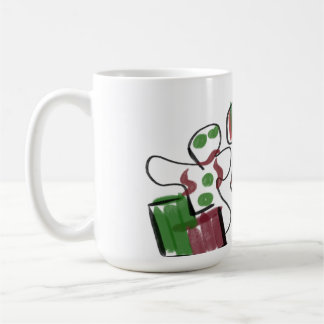 Gingerbread man and house fun rock coffee mug