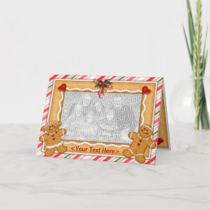 Gingerbread Man and Woman Holiday Card