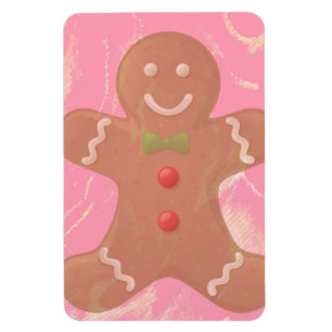 Gingerbread Man Art Magnet