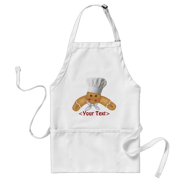 Gingerbread Man as Cook - Customise Standard Apron (Front)