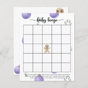 Gingerbread man - Baby shower bingo game