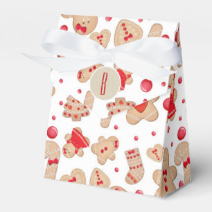 Gingerbread Man Baked Cookies Rustic Whimsical Favour Box