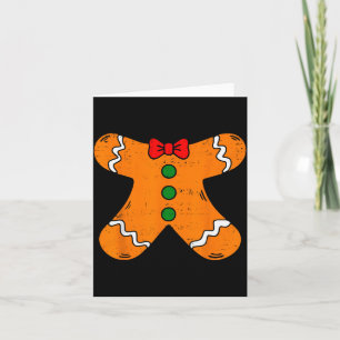 Gingerbread Man Body Costume For Halloween Or Chri Card