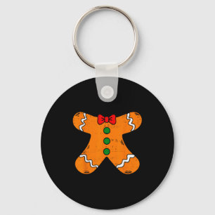 Gingerbread Man Body Costume For Halloween Or Chri Key Ring