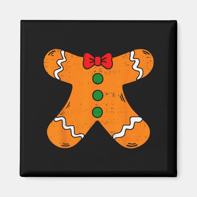 Gingerbread Man Body Costume For Halloween Or Chri Magnet (Front)