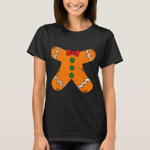 Gingerbread Man Body Costume For Halloween Or Chri T-Shirt