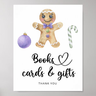 Gingerbread man - books cards and gifts poster