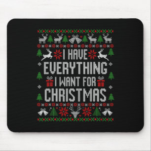 Gingerbread Man Bull Terrier Dog Christmas Womens Mouse Mat