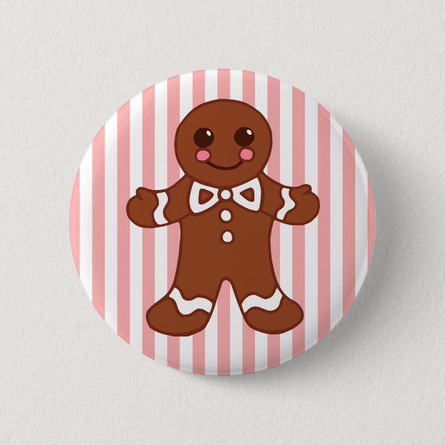 Gingerbread Man Button (Front)