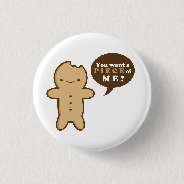 Gingerbread Man Button (Front)
