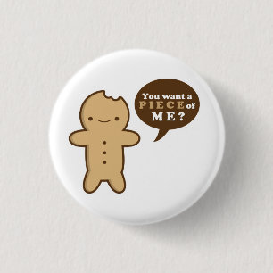 Gingerbread Man Button
