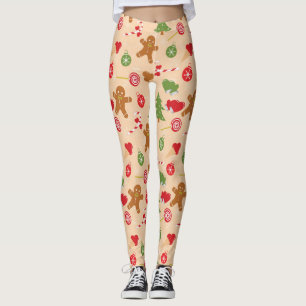 Gingerbread Man, Candy and ice cream Leggings