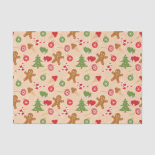 Gingerbread Man, Candy and ice cream Tissue Paper