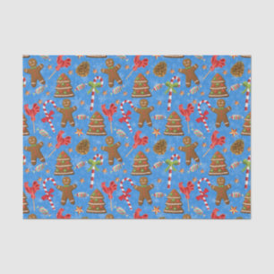Gingerbread Man,Candy and lollipop Tissue Paper