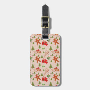 Gingerbread Man,Candy mints and ice cream Luggage Tag