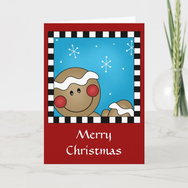 Gingerbread Man card (Front)