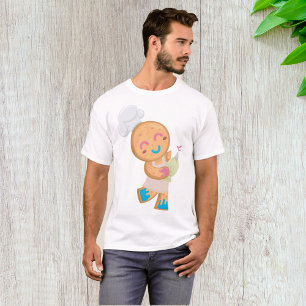 Gingerbread Man Chef with Piping Bag T-Shirt