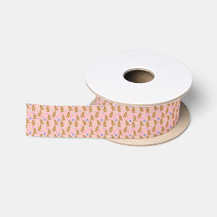 Gingerbread Man,Christmas balls Satin Ribbon