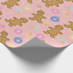 Gingerbread Man,Christmas balls Wrapping Paper