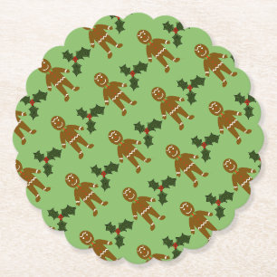 Gingerbread Man Christmas Coasters