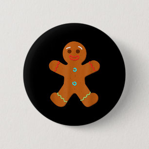 Gingerbread Man Christmas Cookie Baking  6 Cm Round Badge