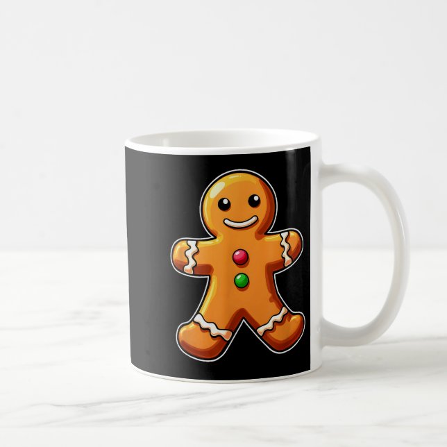 Gingerbread Man Christmas Cookie Baking Holiday Te Coffee Mug (Right)