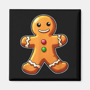 Gingerbread Man Christmas Cookie Baking Holiday Te Magnet
