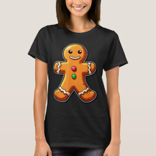 Gingerbread Man Christmas Cookie Baking Holiday Te T-Shirt