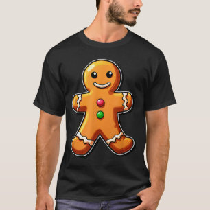 Gingerbread Man Christmas Cookie Baking Holiday Te T-Shirt