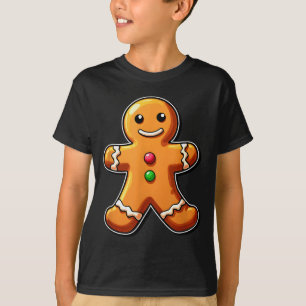 Gingerbread Man Christmas Cookie Baking Holiday Te T-Shirt