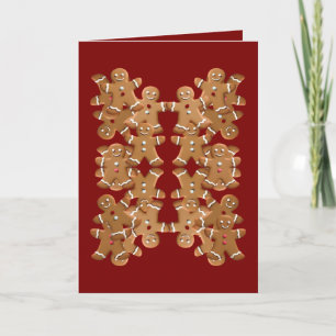 Gingerbread Man Christmas Cookie Holiday Baking  Card