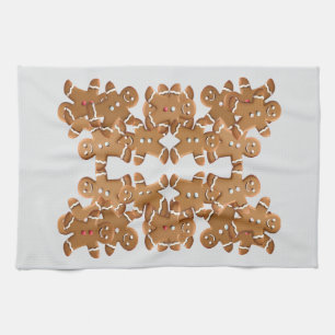 Gingerbread Man Christmas Cookie Holiday Baking Tea Towel