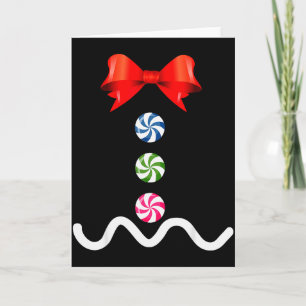 Gingerbread Man Christmas Costume Cookie Baking  Card