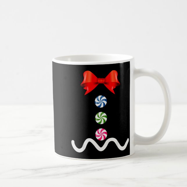 Gingerbread Man Christmas Costume Cookie Baking  Coffee Mug (Right)