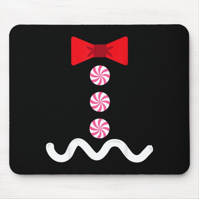 Gingerbread Man Christmas Costume Cookie Baking  Mouse Mat (Front)