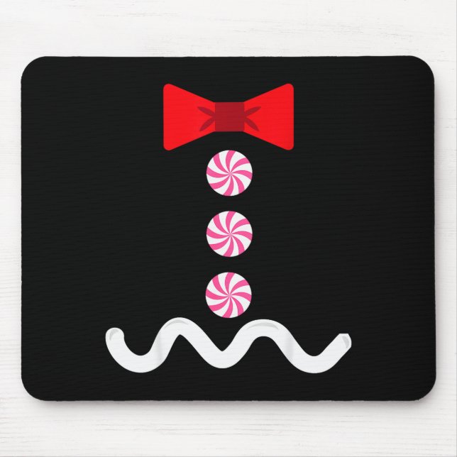 Gingerbread Man Christmas Costume Cookie Baking  Mouse Mat (Front)