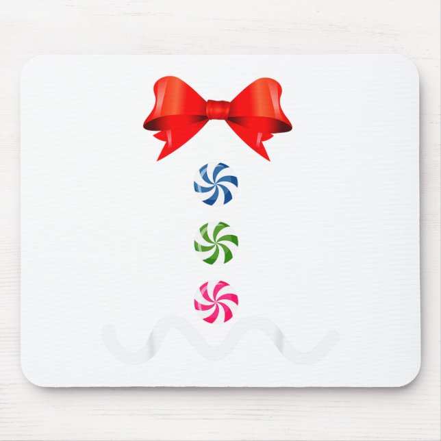 Gingerbread Man Christmas Costume Cookie Baking  Mouse Mat (Front)