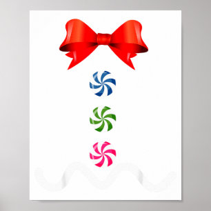 Gingerbread Man Christmas Costume Cookie Baking  Poster